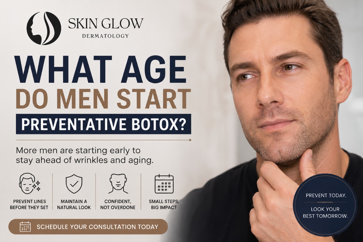 Preventative Botox for men at Skin Glow Dermatology in Brooklyn NYC showing natural anti-aging treatment for men.