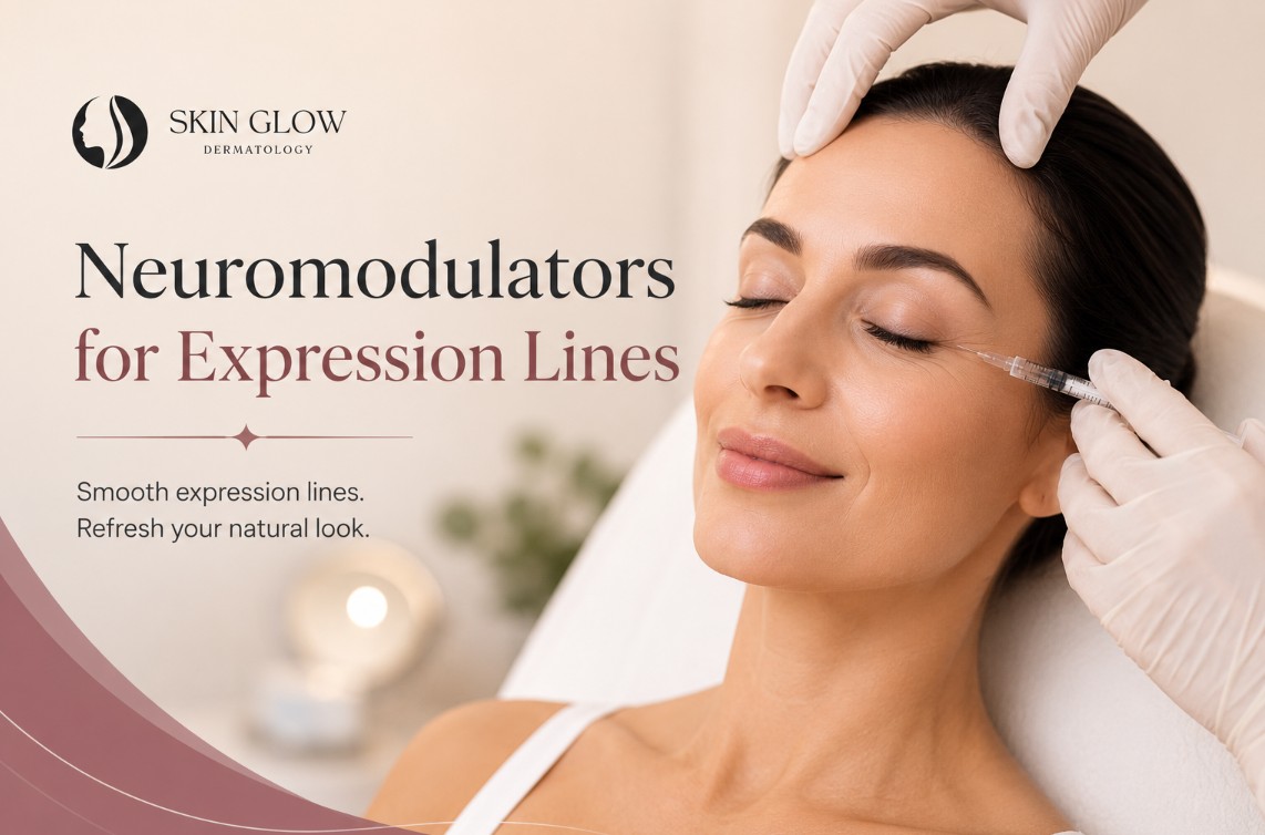 Neuromodulator injections for expression lines at Skin Glow Dermatology in Brooklyn, NY.